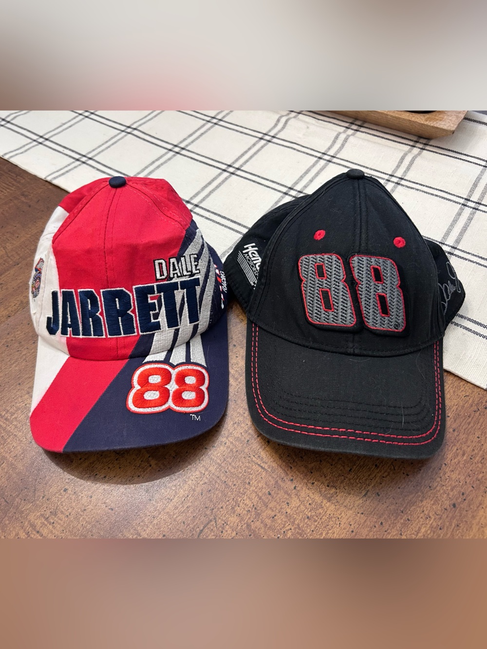 Vintage NASCAR Hats Dale Jarret Dale Earnhardt Junior Hendrick Racing